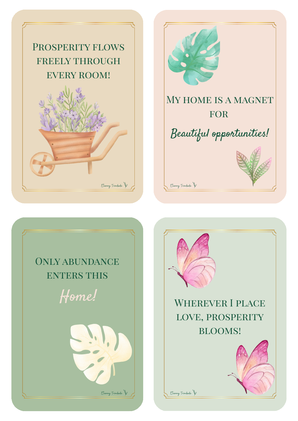 Intentional Home Cards by Etienny Trindade