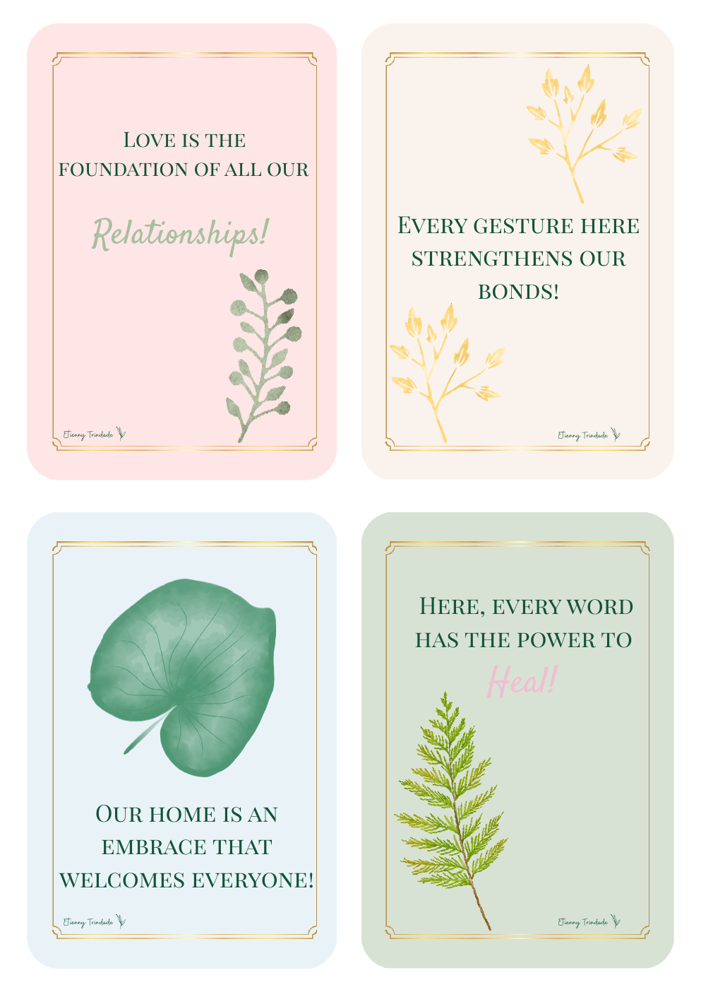 Intentional Home Cards page 6