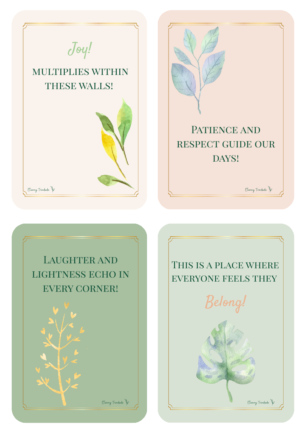 Intentional Home Cards page 7